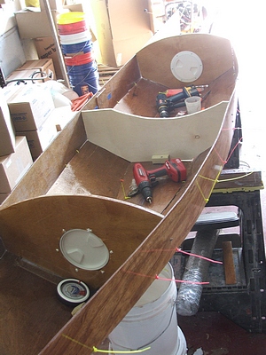 boat building cheap epoxy stitch and glue construction
